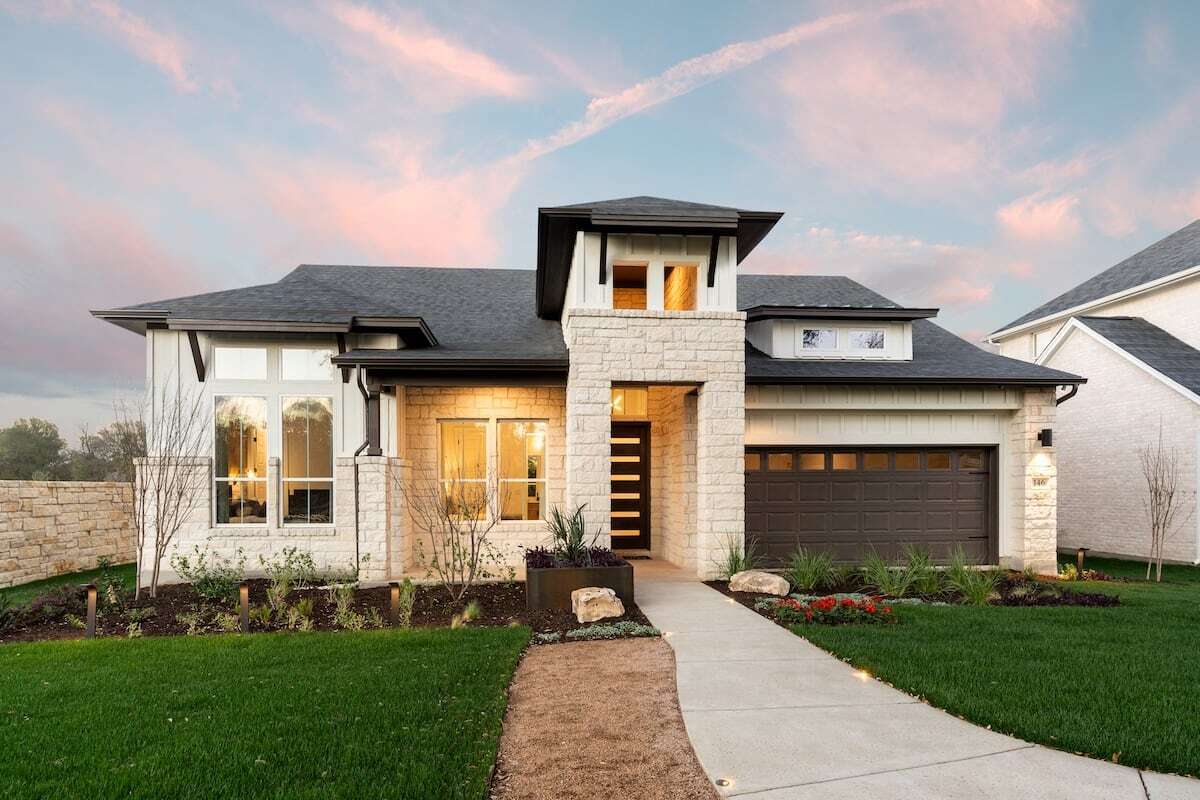 MileStone model home exterior at Persimmon